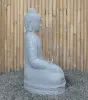 Product image 5 of the product “Seated Buddha made of Riverstone in Bhumisparsha - gesture of touching the earth. 89cm height. ”